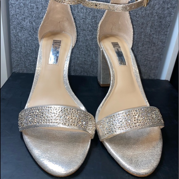 Macy’s Open Toe Gold Heels - Picture 7 of 16